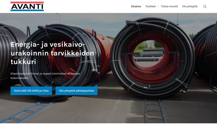 Screenshot του avanti-suomi.fi