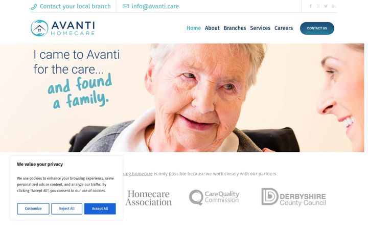 Screenshot of avanti.care