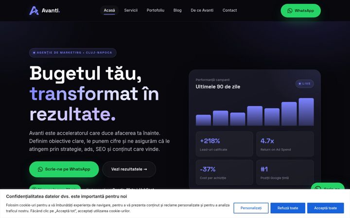 Screenshot of avanti.ro