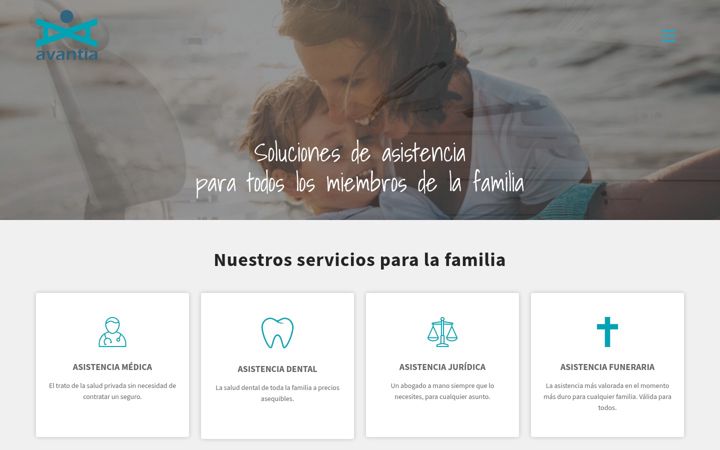 Screenshot of avantia-asistencia.com