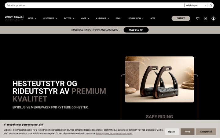 Screenshot stránky avanticavalli.no