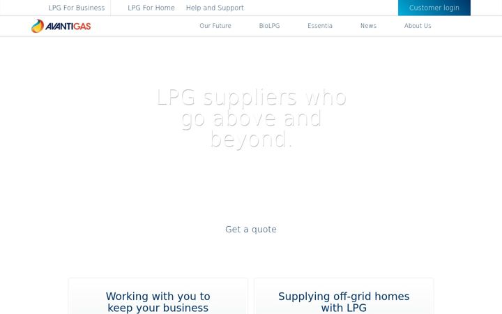 Screenshot of avantigas.com