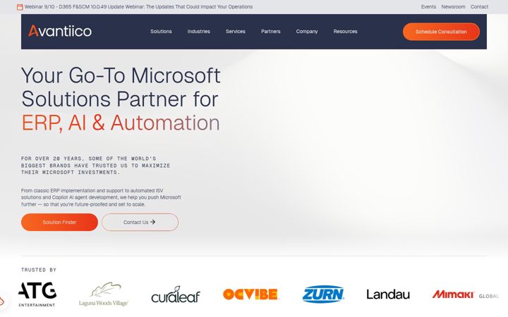 Screenshot of avantiico.com