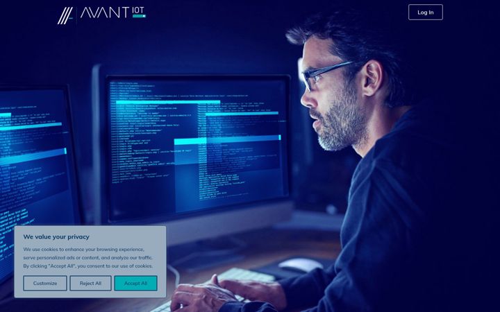 Skærmbillede af avantiot.io