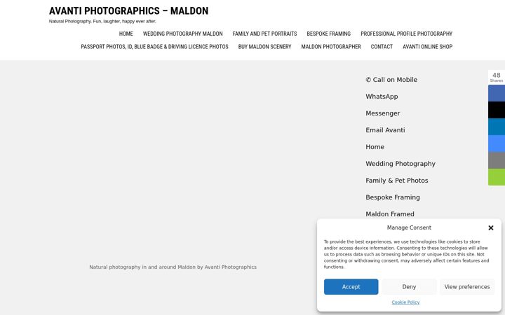 Screenshot of avantiphotographics.co.uk