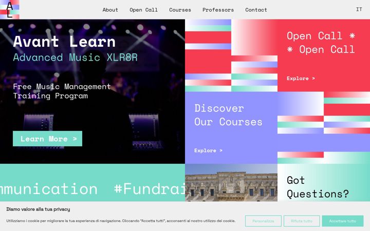 Screenshot of avantlearn.it