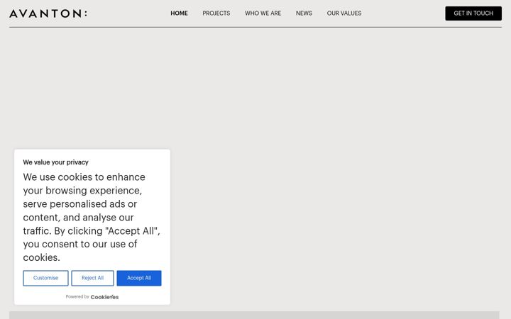 Screenshot of avanton.co.uk