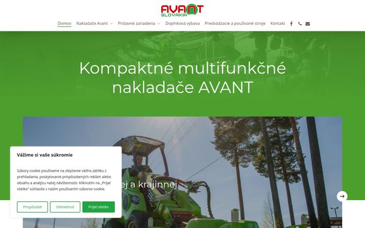 Screenshot di avantslovakia.sk