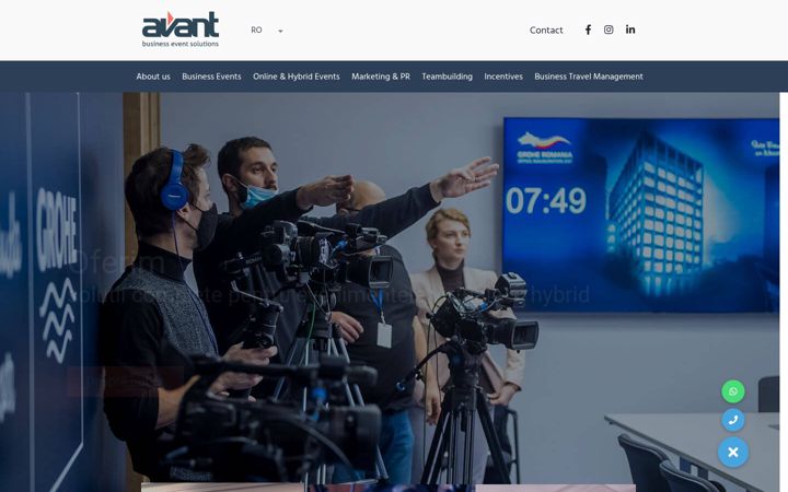 Screenshot of avantsolutions.ro