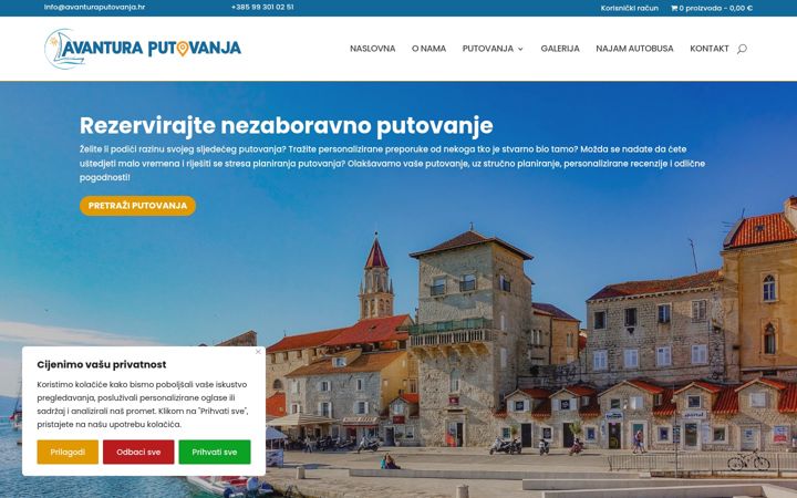 Screenshot of avanturaputovanja.hr