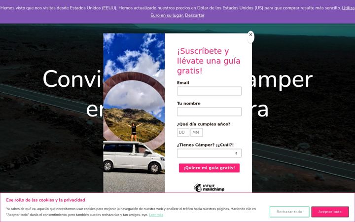 Screenshot of avantureros.com