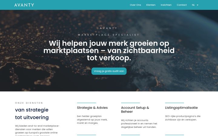Screenshot of avanty-commerce.com