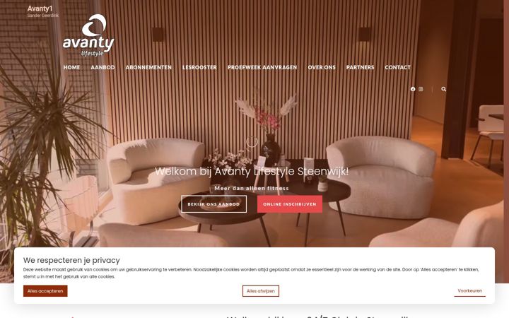 Screenshot of avanty.nl