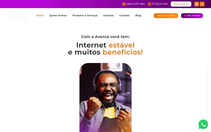 Screenshot of avanza.com.br