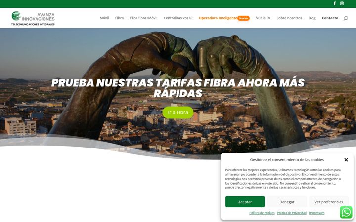 Screenshot of avanzainnovaciones.com