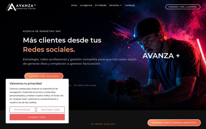 Screenshot of avanzaplus.es