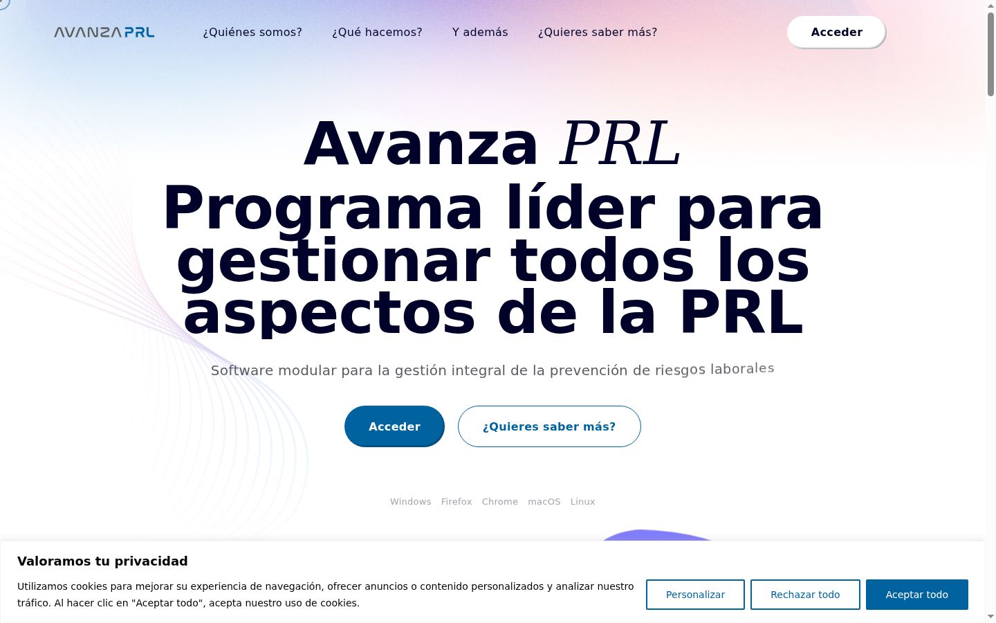Posnetek zaslona pasice za privolitev, prikazane pred kakršno koli interakcijo