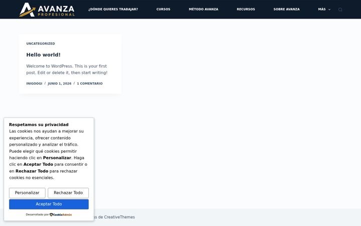 Screenshot of avanzaprofesional.com