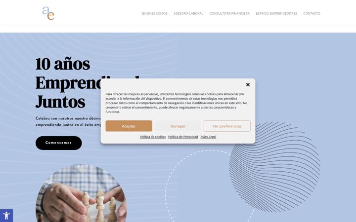 Screenshot of avanzayemprende.es