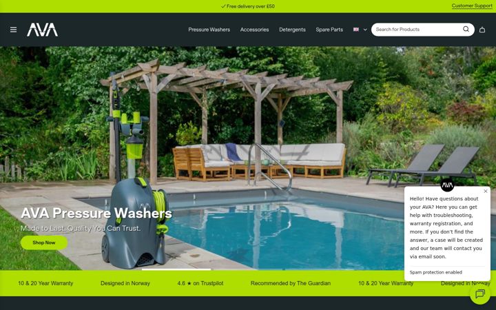 Screenshot of avaofnorway.com