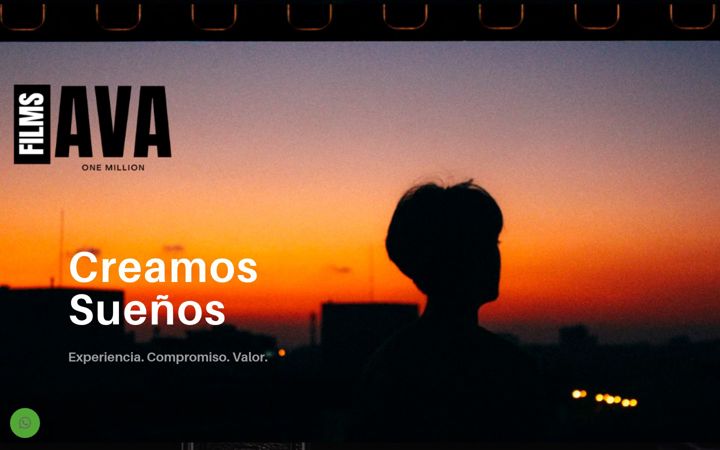 Screenshot of avaomfilms.com