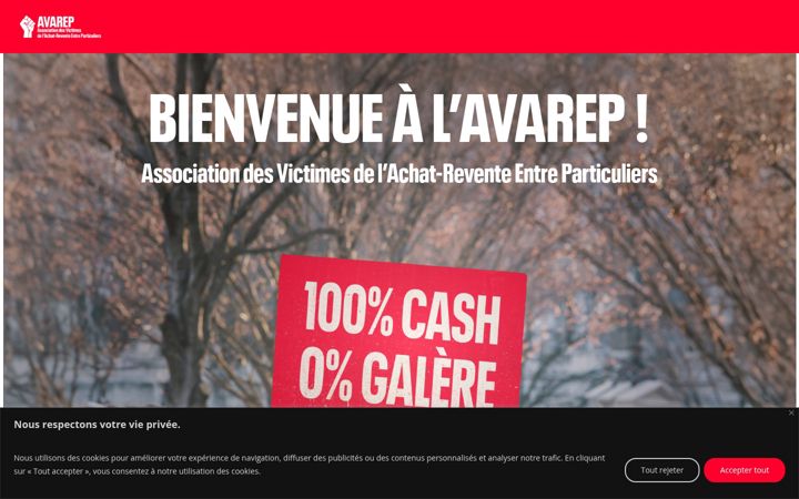 Screenshot of avarep.fr
