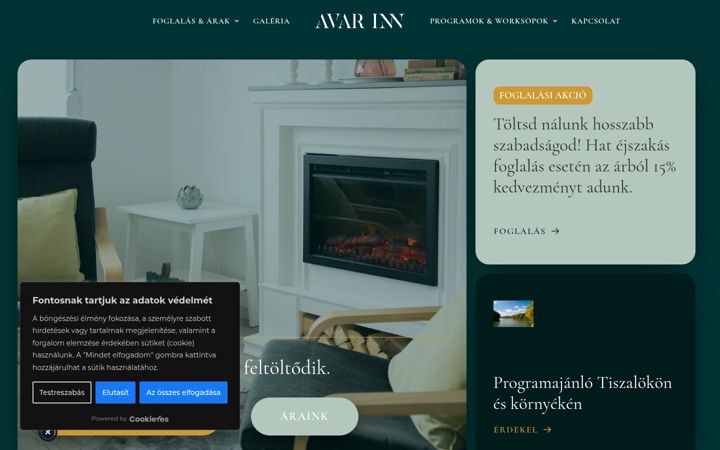 Screenshot of avarinn.eu