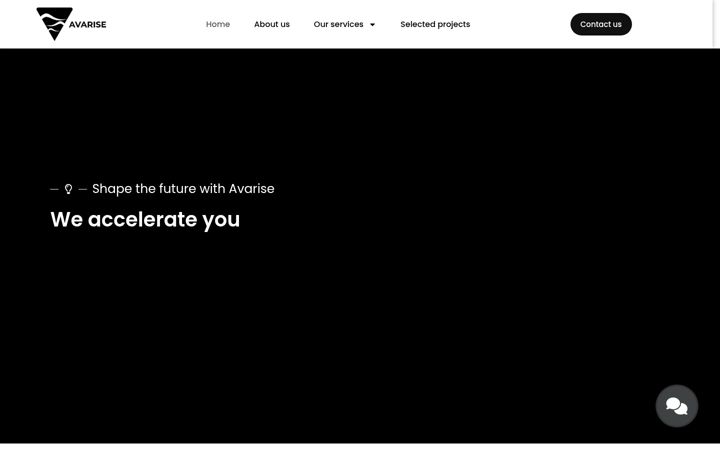 Skærmbillede af avarise.io