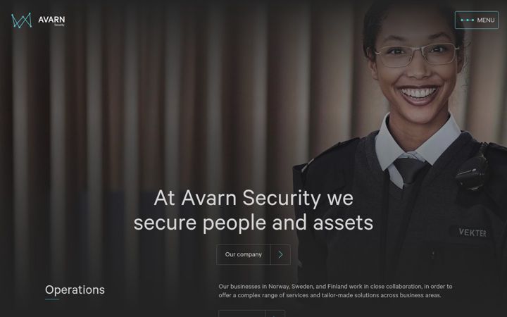 Screenshot of avarnsecurity.com