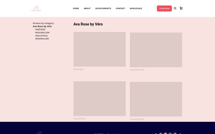 Screenshot of avarosebyvero.com