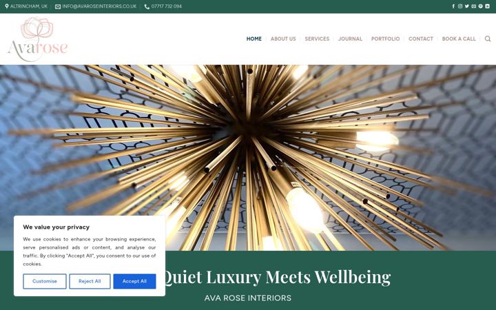 Screenshot of avaroseinteriors.co.uk