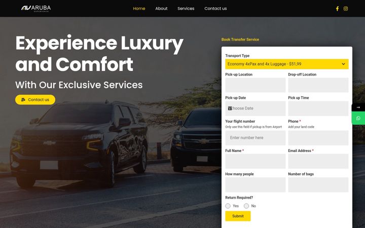 Screenshot of avarubaexperience.com