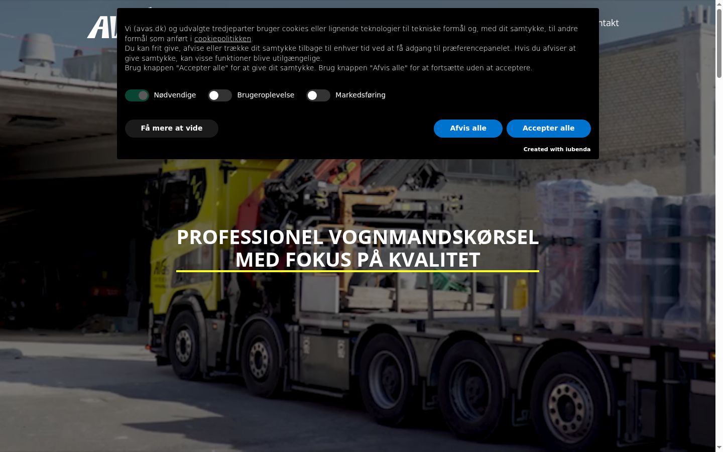 Screenshot tal-banner tal-kunsens muri qabel kwalunkwe interazzjoni