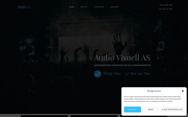 Screenshot of avas.no
