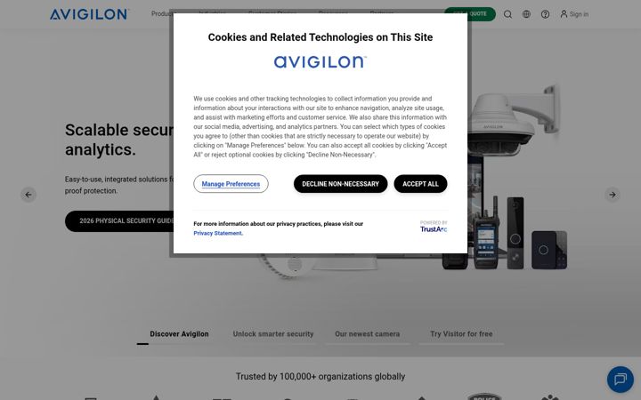 Screenshot of avasecurity.com