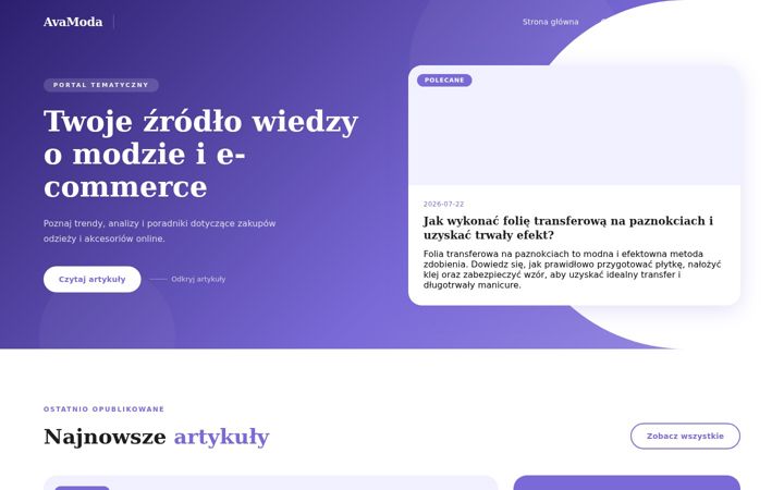 Screenshot of avashop.pl