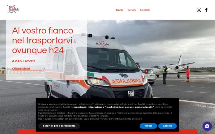 Screenshot of avaslamezia.it