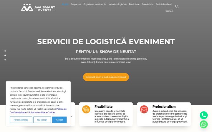 Screenshot of avasmartevents.ro