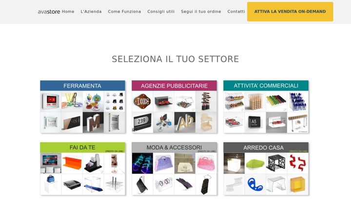 Screenshot of avastore.it