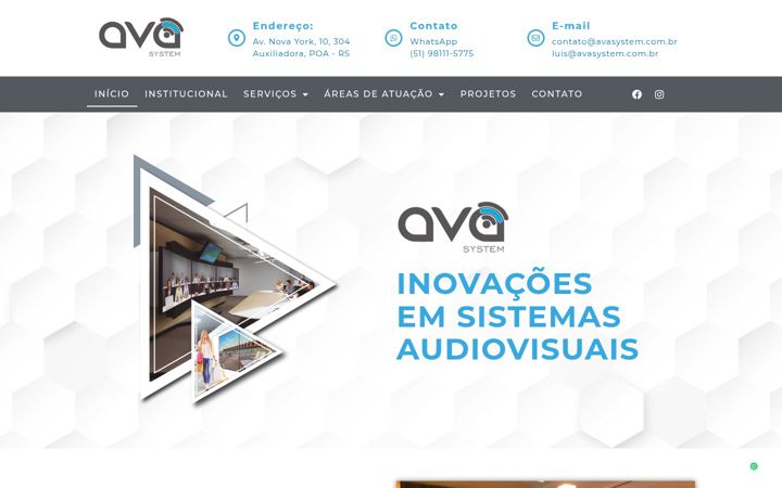 Screenshot of avasystem.com.br