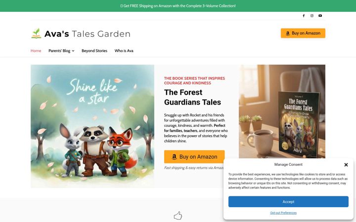 Screenshot of avatalesgarden.com