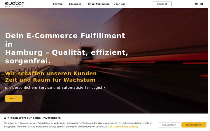 Screenshot of avatar-fulfillment.de