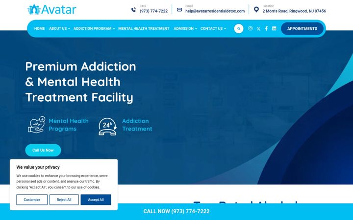 Screenshot of avatarwellnessgroup.net