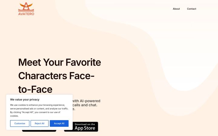 Screenshot of avatero.ai