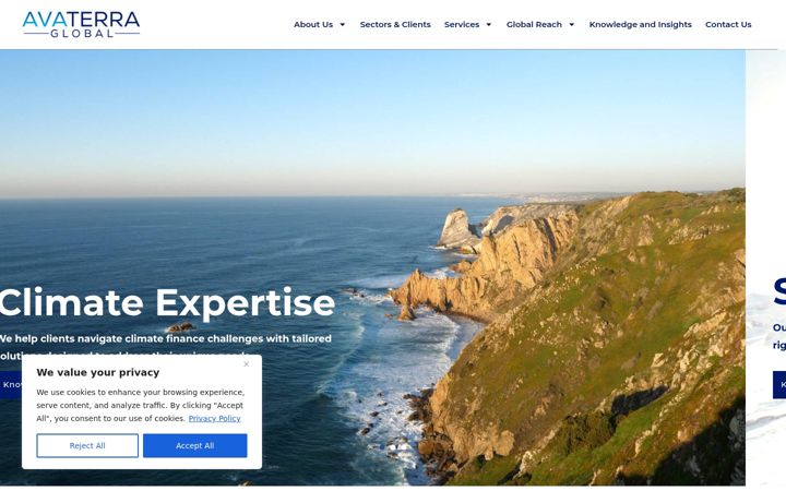 Screenshot of avaterraglobal.com