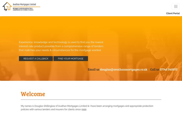 Screenshot of avathanmortgages.co.uk