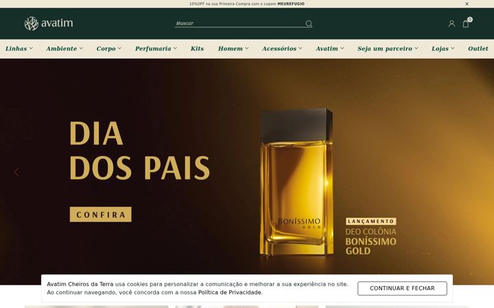 Screenshot of avatim.com.br