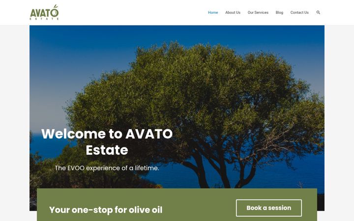 Screenshot of avatoestate.com