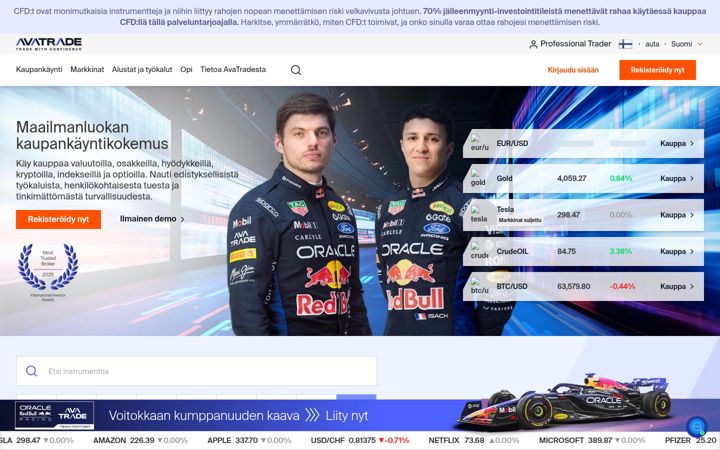 Screenshot του avatrade.fi