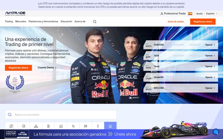 Screenshot of avatrade.mx